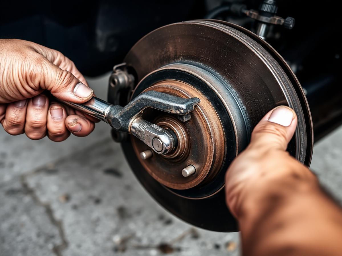 Mobile mechanic at work